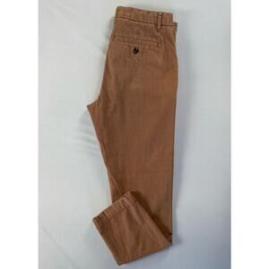 Banana Republic Slim Taper Brushed Cotton Chino Pants. Brown Pindot, Men's 29X28